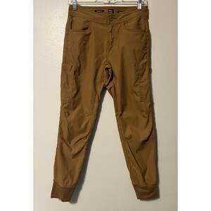PrAna Pants Womens Size 0 Regular Brown Halle Jogger II Standard Fit Hiking Cuff